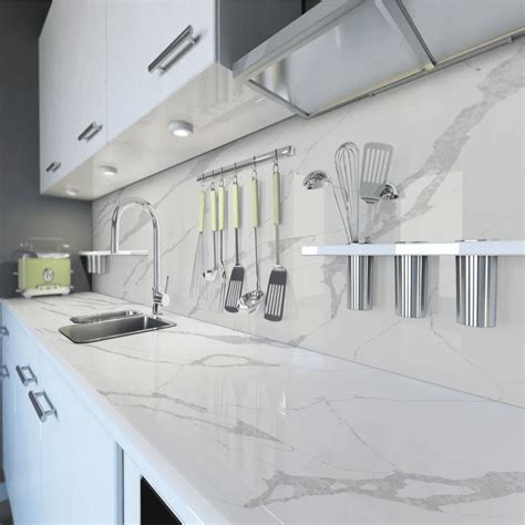 Plan De Travail Quartz Blanc Calacatta Bali Mpc