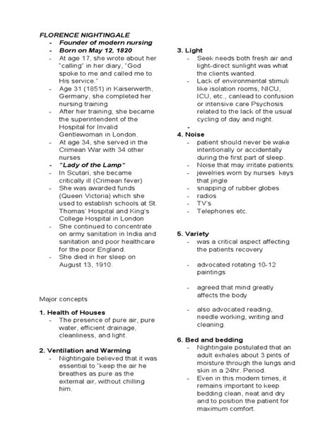 Florence Nightingale | PDF | Nursing | Cognitive Science