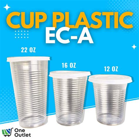 EC 12oz 16oz 22oz PP Cup With Flat Lid 100sets A12C A16C 360ml