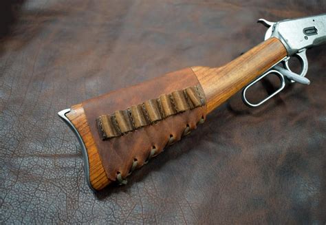 Handmade Leather Buttstock Cover - Grommet's Leathercraft