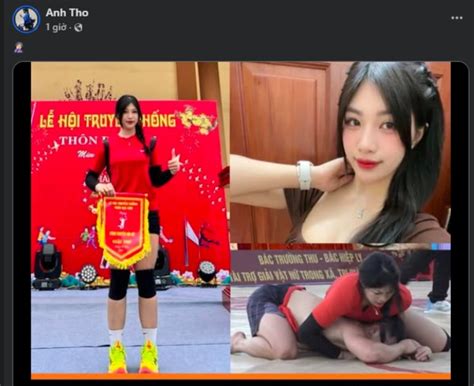Hot girl Anh Thơ so tài nhà vô địch nam Đào Hồng Sơn ở sới vật hội làng fan dậy sóng