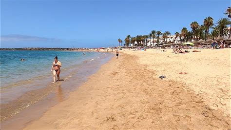 cleopatra palace beach   beautiful beach  tenerife playa de