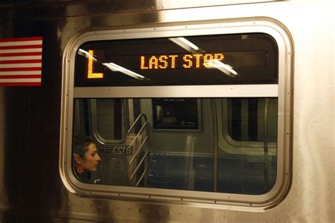 The train of a New York subway line got to the last station that night ...