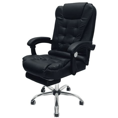 Silla Ejecutiva De Escritorio Oficina Ergonómica Reclinable Negro 649