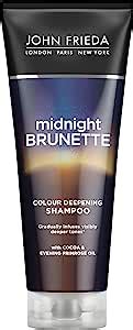 John Frieda Midnight Brunette Colour Deepening Shampoo Ml Colour Depositing Shampoo Brown