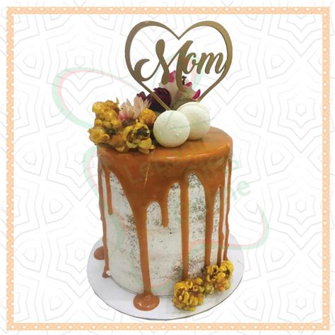Caramel Drip Naked Cake Lebanongifts
