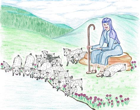 Free Bible School Materials: God's Sheep Visuals: Shepherded Sheep (Leading and Following)