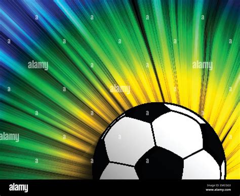 Brazil Flag with Soccer Ball Background Stock Vector Image & Art - Alamy