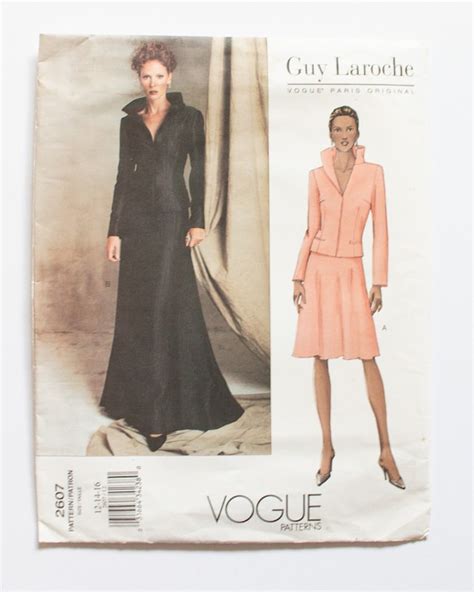 Vintage Guy Laroche Vogue Patterns Paris Original W Gem