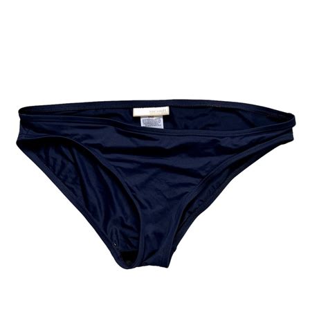 Michael Michael Kors Bikini Bottom Dark Blue Nylon Sp Gem