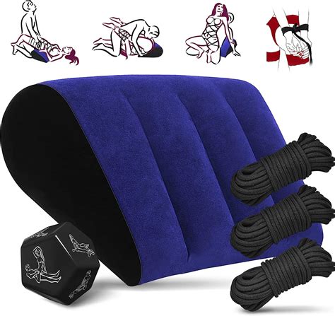 Amazon Sex Position Pillow For Adults Sex Inflatable Pillow With Dice Soft Cotton Rope