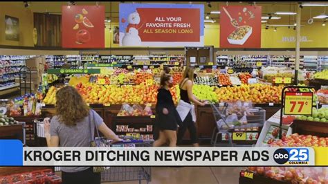 Kroger Ditches Weekly Newspaper Grocery Ads Abc Columbia