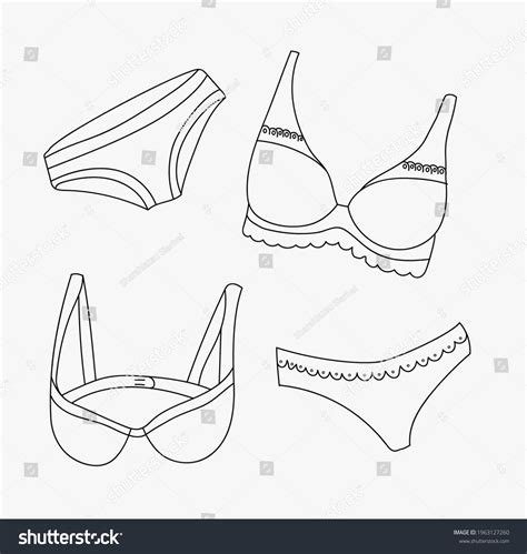 Sketch Set Lingerie Stock Vector Royalty Free Shutterstock