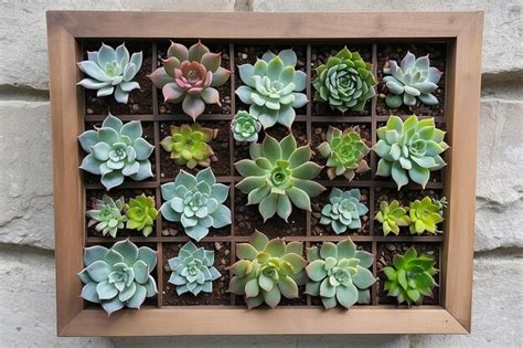 Premium Photo Diy Succulent Wall Garden