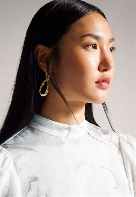 Buy Ted Baker Ted Baker Lilioh High Neck Balloon Sleeve Blouse Online