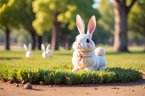 Animal salvaje conejo blanco fondo de pantalla ilustración conejo año