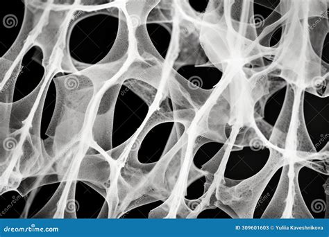 Bone Tissue Human Skeleton Under Microscope Cells Structure Medical