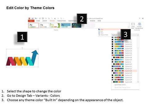 Five Staged Growth Arrow For Business Flat Powerpoint Design | Graphics ...