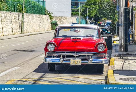 Various Colorful Tuned Cars And Classic Vintage Cars Mexico Editorial