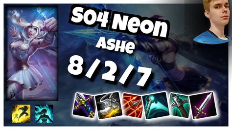 S04 Neon Ashe 8 2 7 Vs EZREAL Gameplay Replay Patch 10 19 YouTube