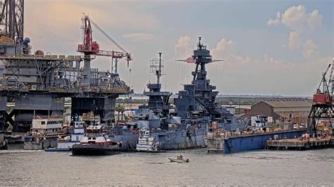 [live] Battleship Texas Arrives In Galveston For Repairs Youtube