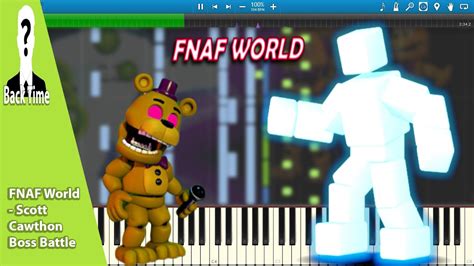 Fnaf World Scott Cawthon Boss Battle Piano Cover Sheets Midi