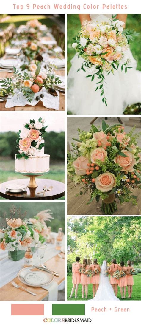 Top 9 Peach Wedding Color Palettes For 2024