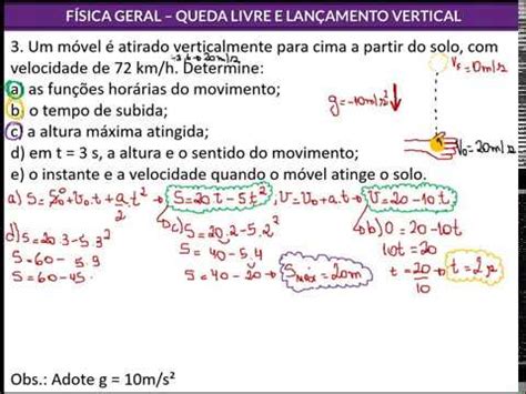 Questões De Queda Livre - Exemplos De Queda Livre