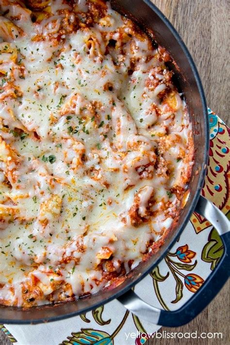 Easy Skillet Stove Top Lasagna