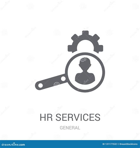 Hr Services Icon Trendy Hr Services Logo Concept On White Background