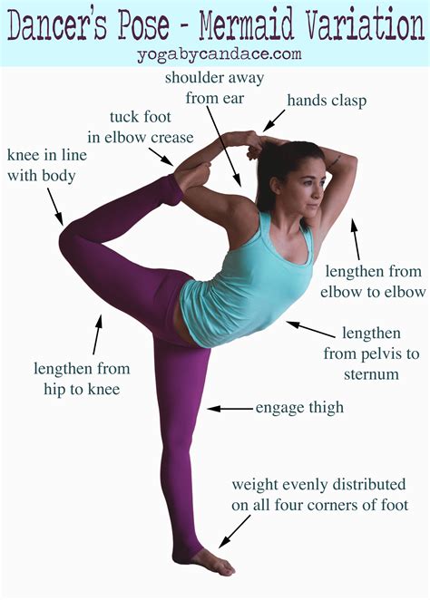 How To Do Dancers Pose Mermaid Variation — Yogabycandace