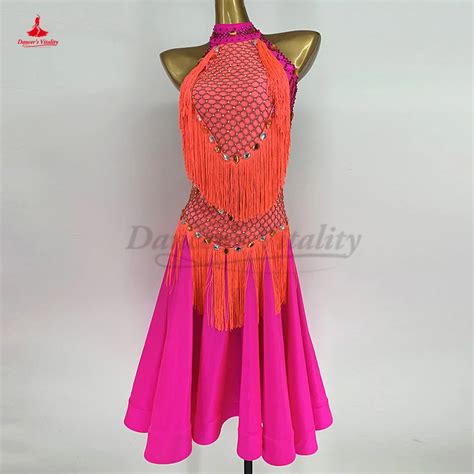 Vestido Personalizado De Dan A Latina Rumba Cha Cha Cha Cha Cha Tango Trajes Competi O