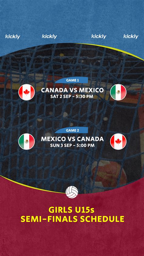 Handball Semi Finals Schedule Graphic Kickly