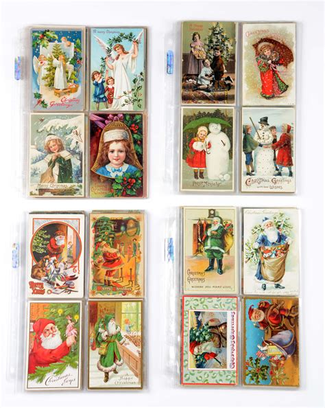 Lot Detail - LOT OF RARE VINTAGE SANTA POSTCARDS.