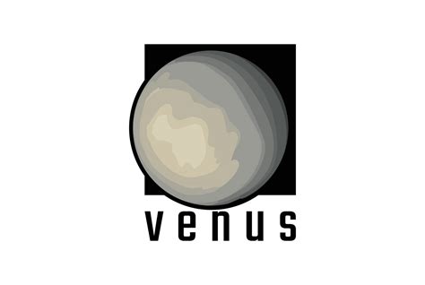 Vintage Retro Venus Planet Symbol for Space Science Logo Design Vector ...