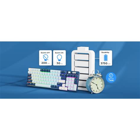 New Royal Kludge Rk Forest Blue Wireless Bluetooth Mechanical Keyboard Three Mode Rgb Hot Swap