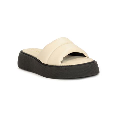 Tamanco Flatform Vestige Nude Tira Fofa Vestige Sapatos Roupas