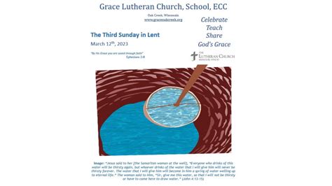 Worship Video The Third Sunday In Lent March 12 2023 Grace Lutheran