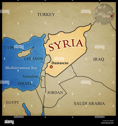 Damascus On A World Map Ayman Blake