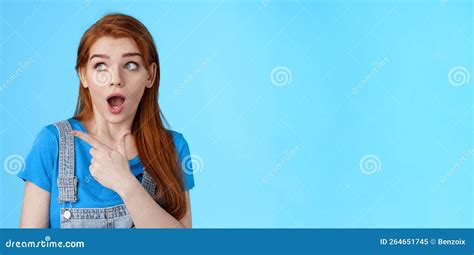 Surprised Speechless Ginger Girl React Shocked Interested Awesome Copy