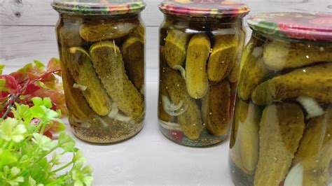 Огурчики "Бондюэль".Огурцы как магазинные.Уксусный маринад.Корнишоны в ...