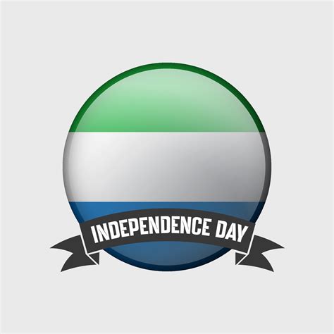 Sierra Leone Round Independence Day Badge 38700050 Vector Art at Vecteezy