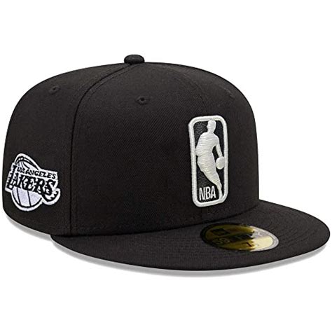 New Era LA Los Angeles Lakers 59FIFTY Logo Man Fitted Cap, Hat (7 5/8 ...