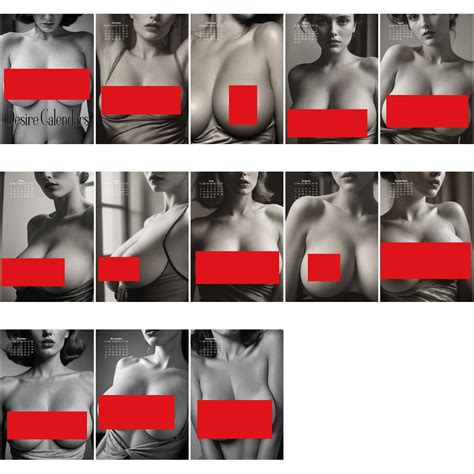 Breasts Lovers Art Calendar Naked Women Big Breasts By Desire Calendars Etsy