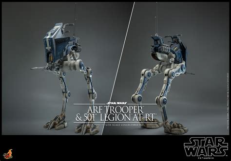 Star Wars The Clone Wars AT RT Vehicle And ARF Trooper By Hot Toys