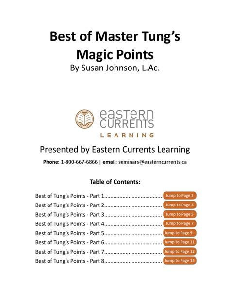 master tung magic points  diseases  disorders medicine