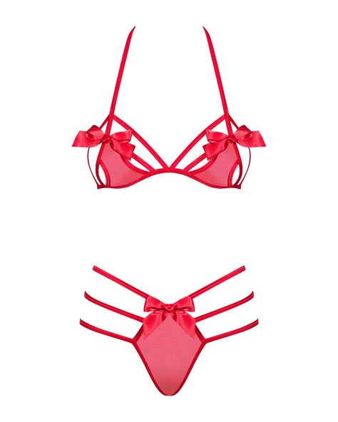 Ensemble Rouge Sensuel Lingerie Lingerie F Minine Ensembles Lingerie Autres Ensembles Le