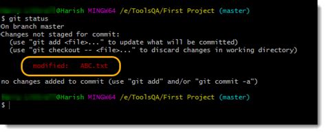 What Is Git Status Command In Git