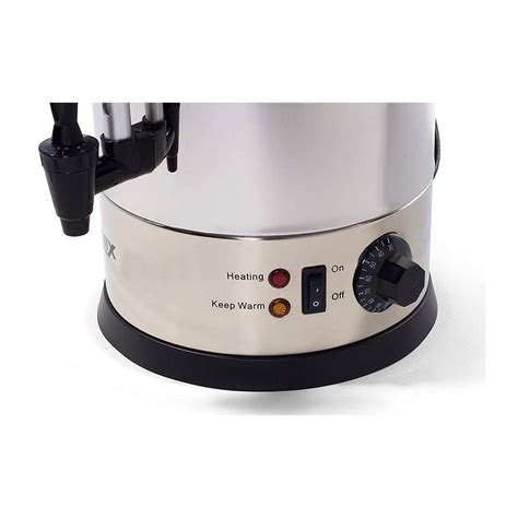 Igenix Catering Tea Urn Hot Water Boiler Stainless Steel W Liter Silver Buysbest