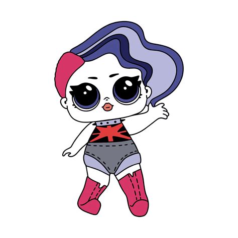 Dibujo de LOL Surprise Cheeky babe para colorear en Línea